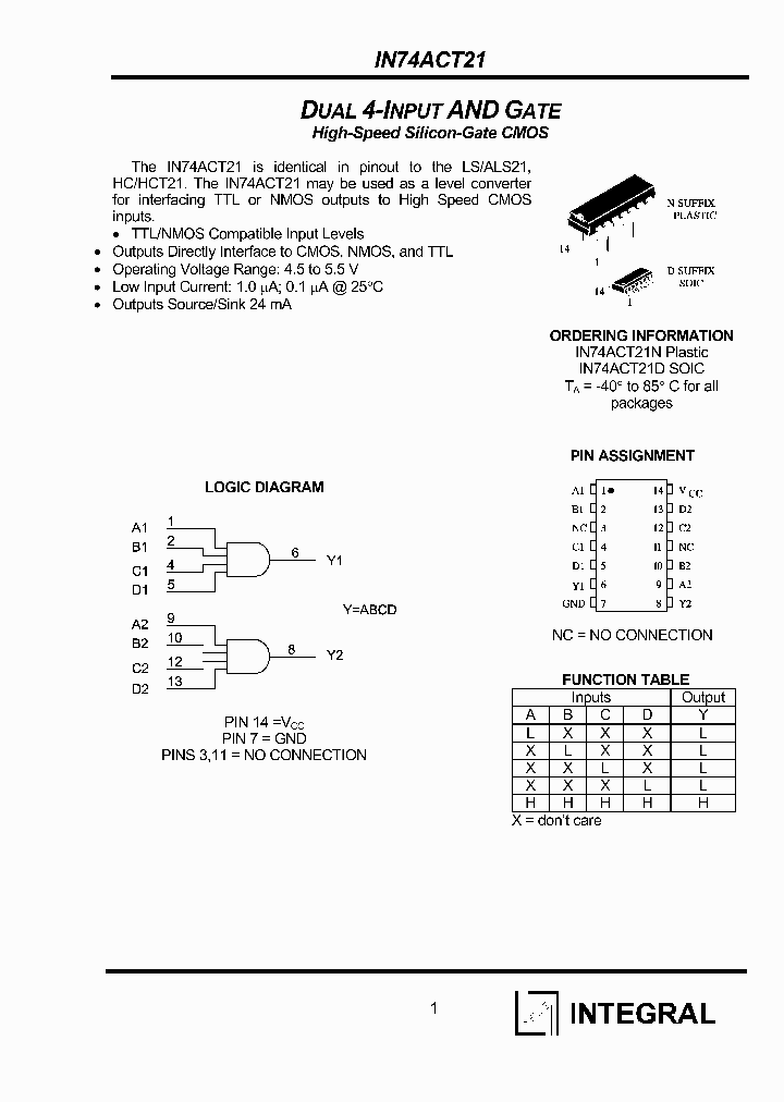 IN74ACT21N_1254737.PDF Datasheet