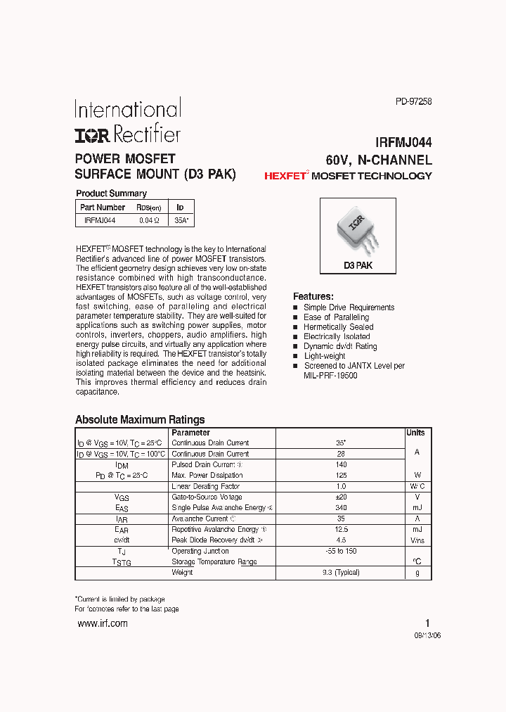 IRFMJ044_1255949.PDF Datasheet