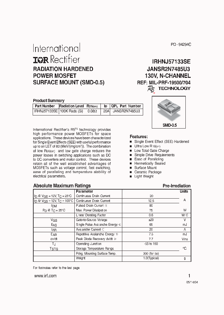 IRHNJ57133SE_1256667.PDF Datasheet