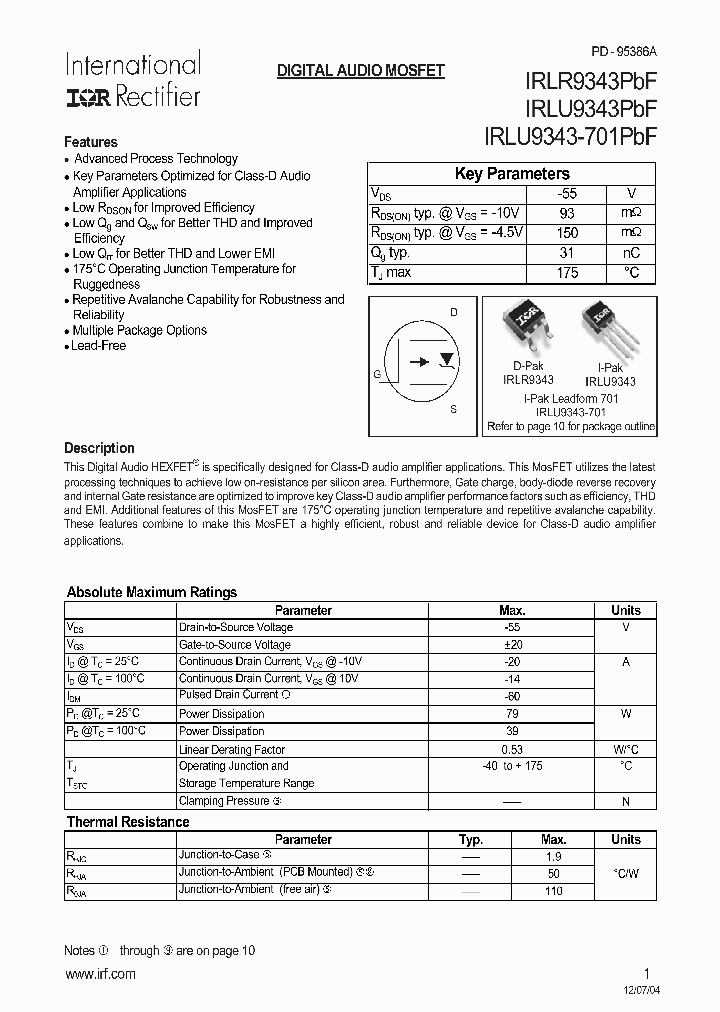 IRLR9343PBF_709335.PDF Datasheet