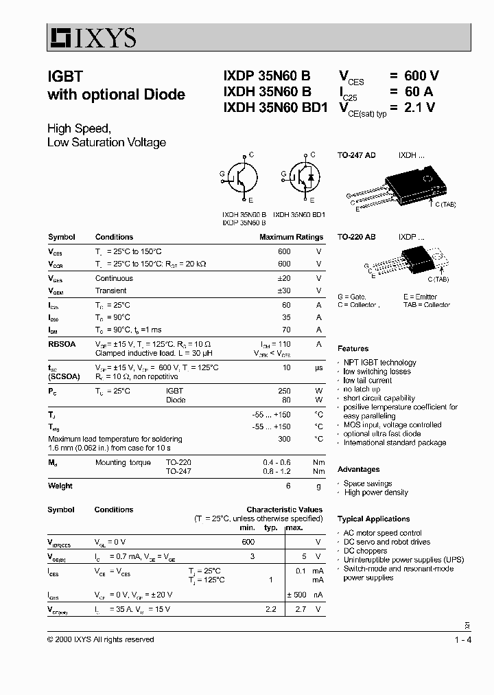 IXDP35N60B_1257956.PDF Datasheet