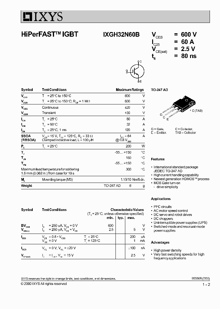 IXGH32N60B_1258131.PDF Datasheet