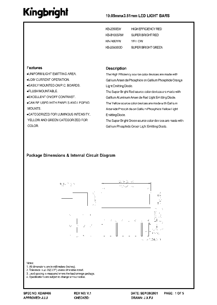 KB-B100SRW_1259774.PDF Datasheet