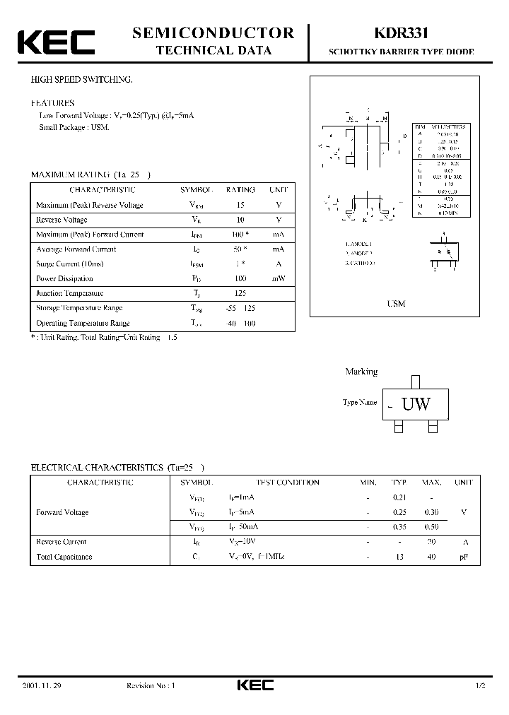 KDR331_1260123.PDF Datasheet