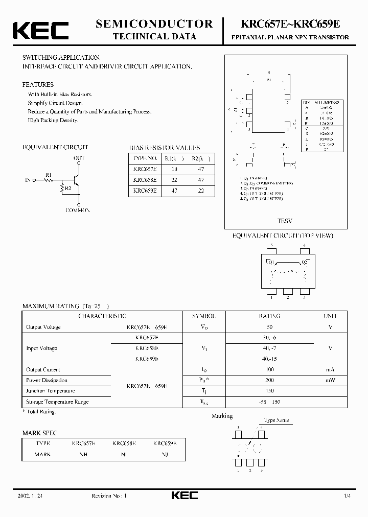 KRC659E_1260949.PDF Datasheet