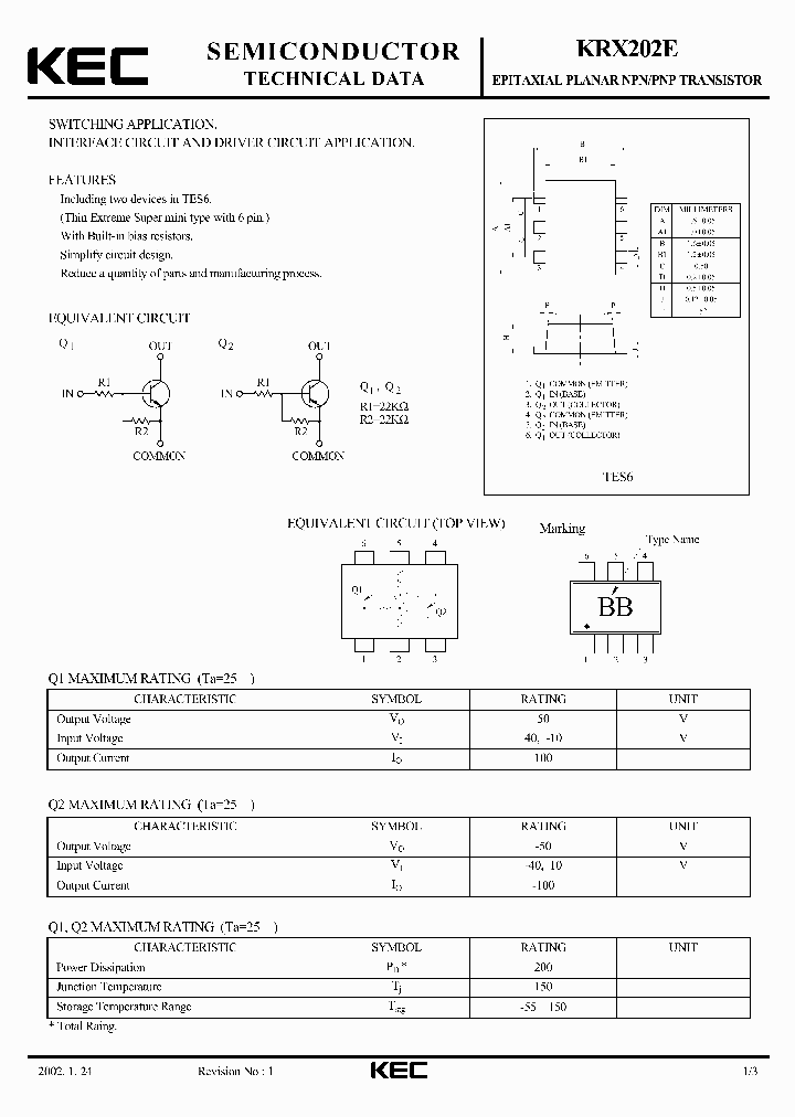 KRX202E_1260986.PDF Datasheet