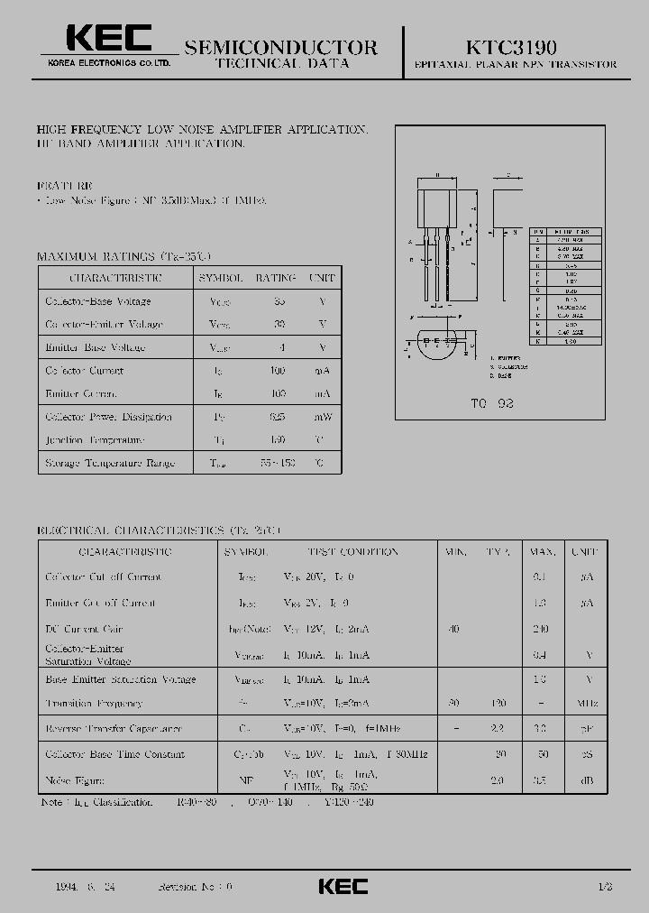 KTC3190_1261671.PDF Datasheet