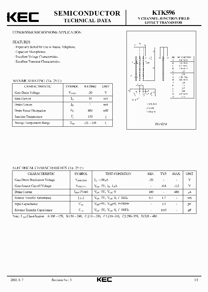 KTK596_1261822.PDF Datasheet