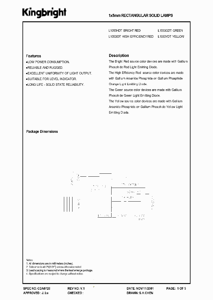 L1053YDT_1261979.PDF Datasheet