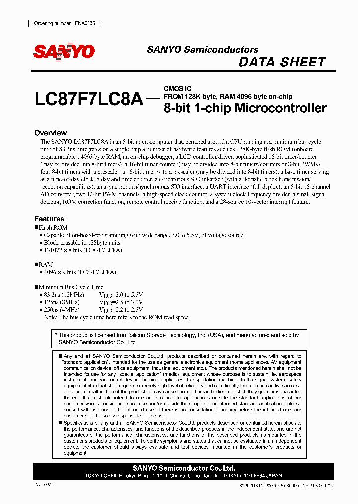 LC87F7LC8A_1171120.PDF Datasheet