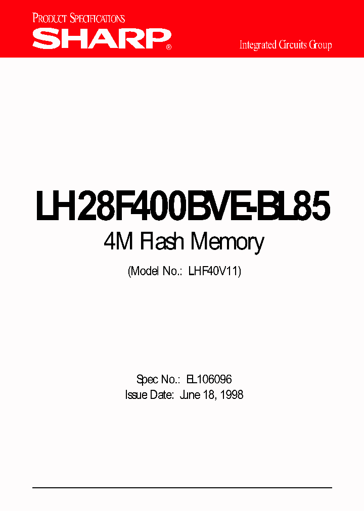 LH28F400BVE-BL85_810660.PDF Datasheet