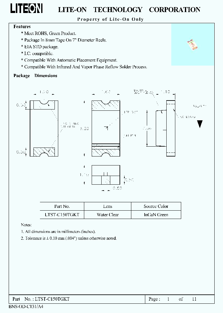 LTST-C150TGKT_1268420.PDF Datasheet