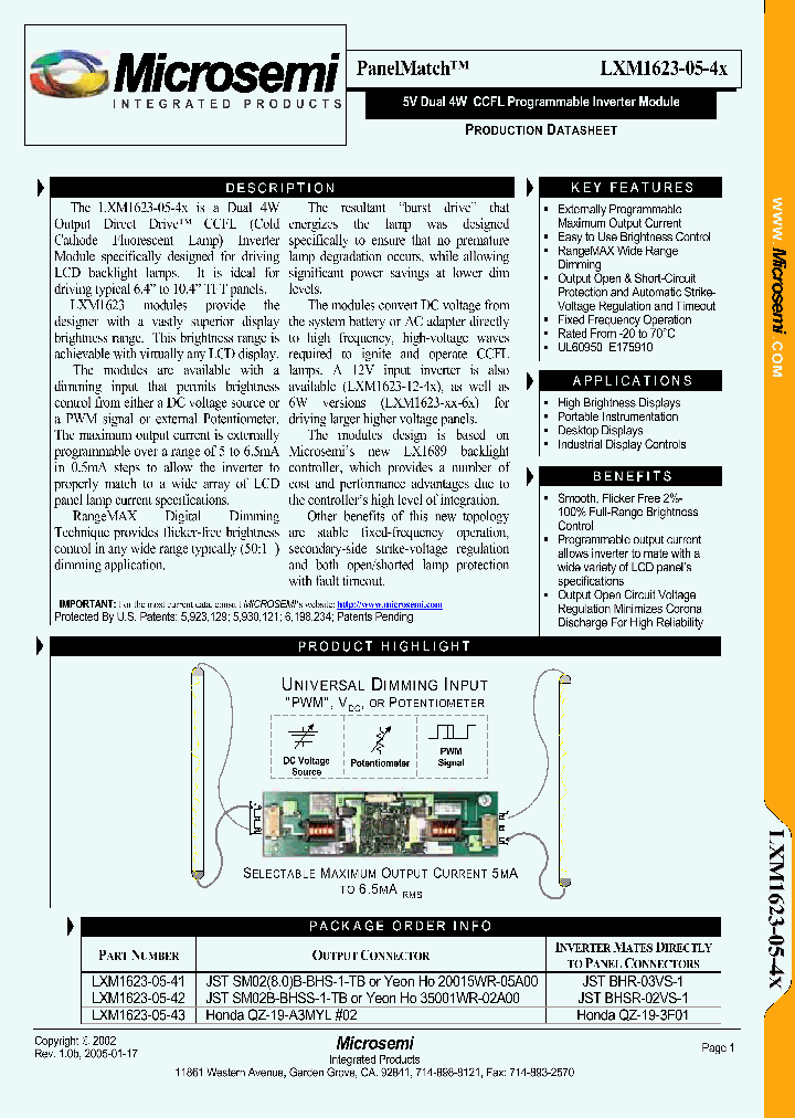 LXM1623-05-4X_1268784.PDF Datasheet