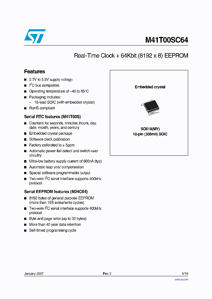 M41T00SC64MY6F_1269597.PDF Datasheet