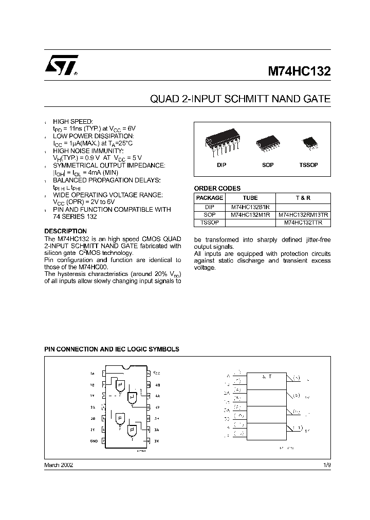 M74HC132TTR_1270707.PDF Datasheet