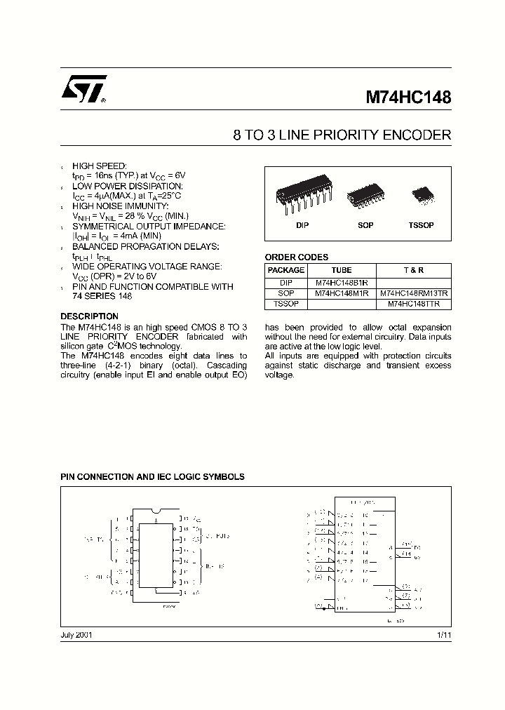 M74HC148TTR_1270716.PDF Datasheet