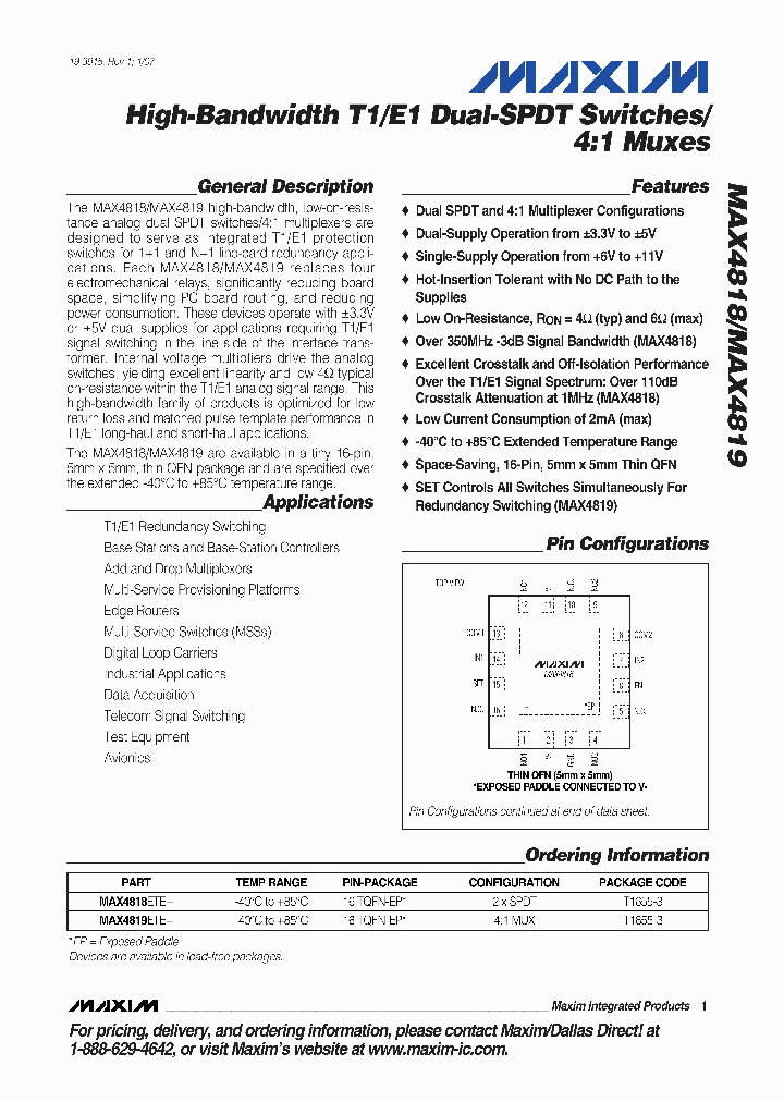 MAX4818_1057327.PDF Datasheet