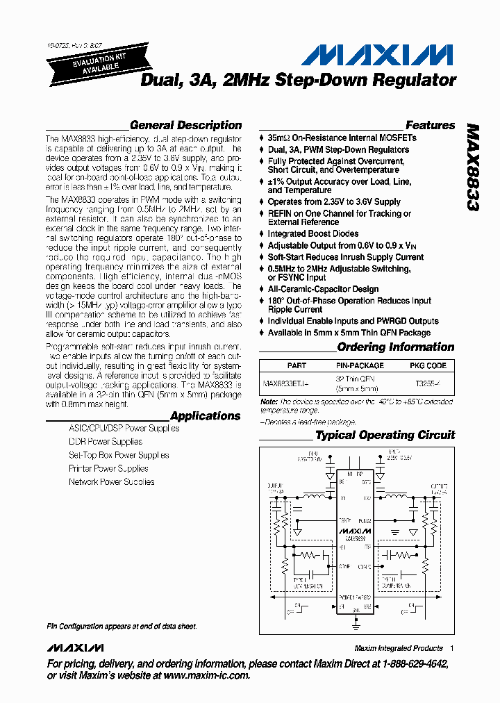 MAX8833ETJ_1274151.PDF Datasheet