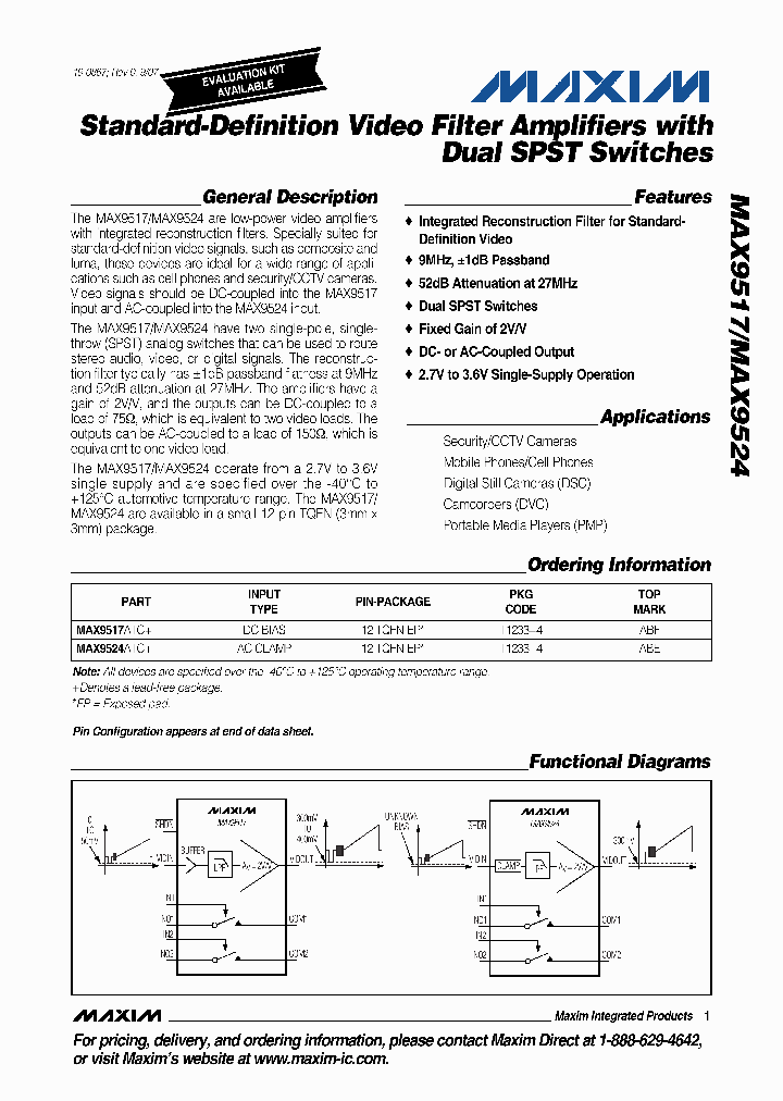 MAX9517_1144195.PDF Datasheet
