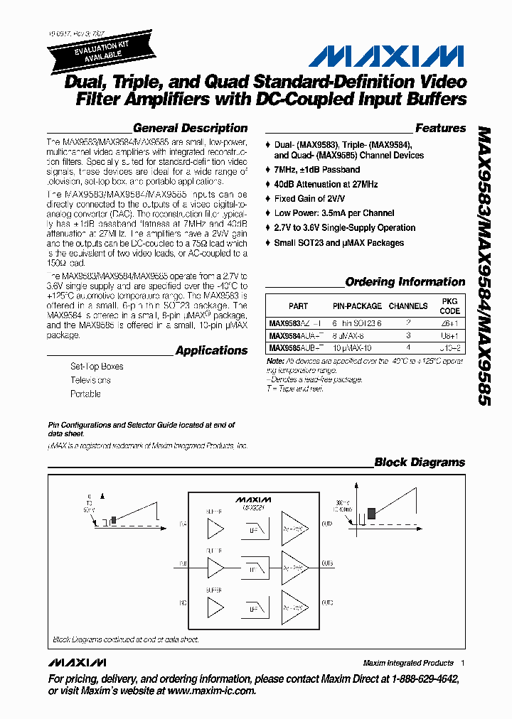 MAX9585AUBT_1274282.PDF Datasheet