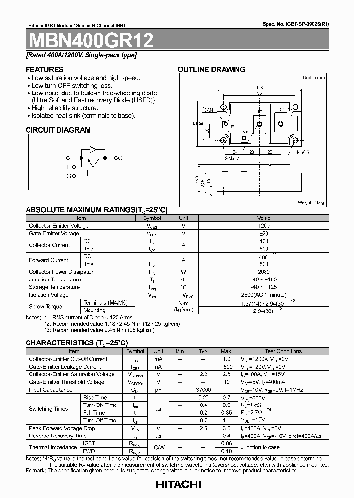 MBN400GR12_1274914.PDF Datasheet