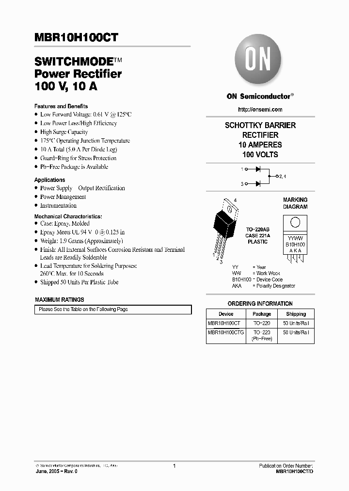 MBR10H100CT_1107555.PDF Datasheet