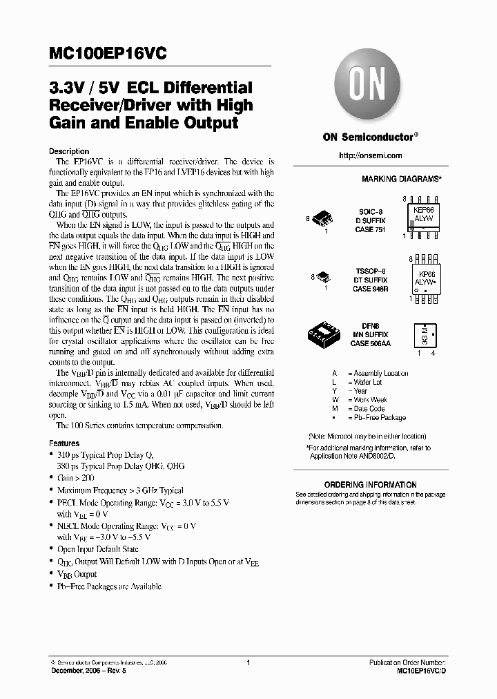 MC100EP16VC06_750496.PDF Datasheet