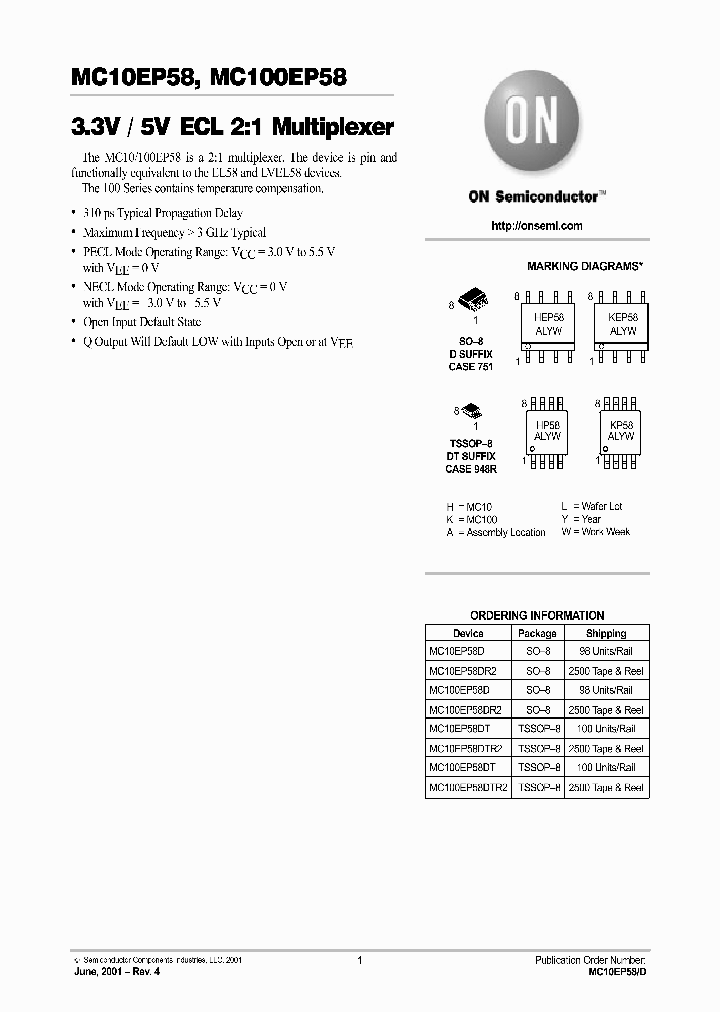 MC100EP58DR2_1053587.PDF Datasheet