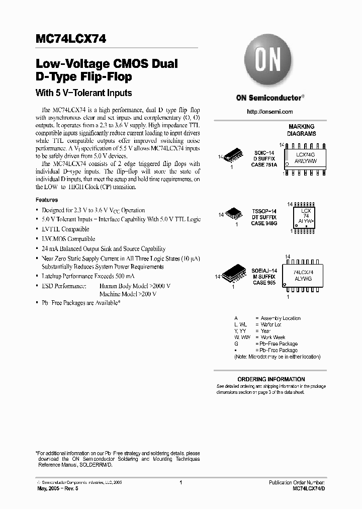 MC74LCX7405_748563.PDF Datasheet