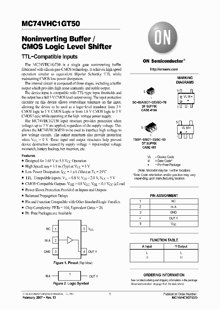 M74VHC1GT50DFT1G_749974.PDF Datasheet