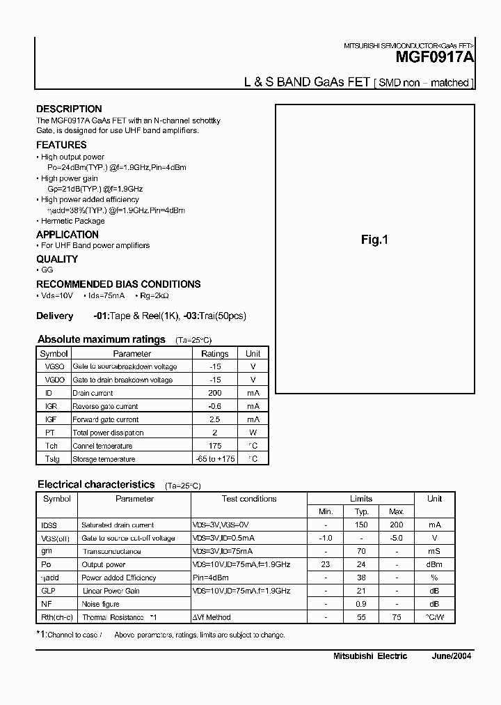 MGF0917A_1278648.PDF Datasheet