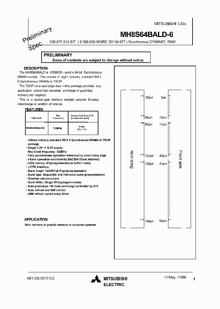 MH8S64BALD-6_1279063.PDF Datasheet