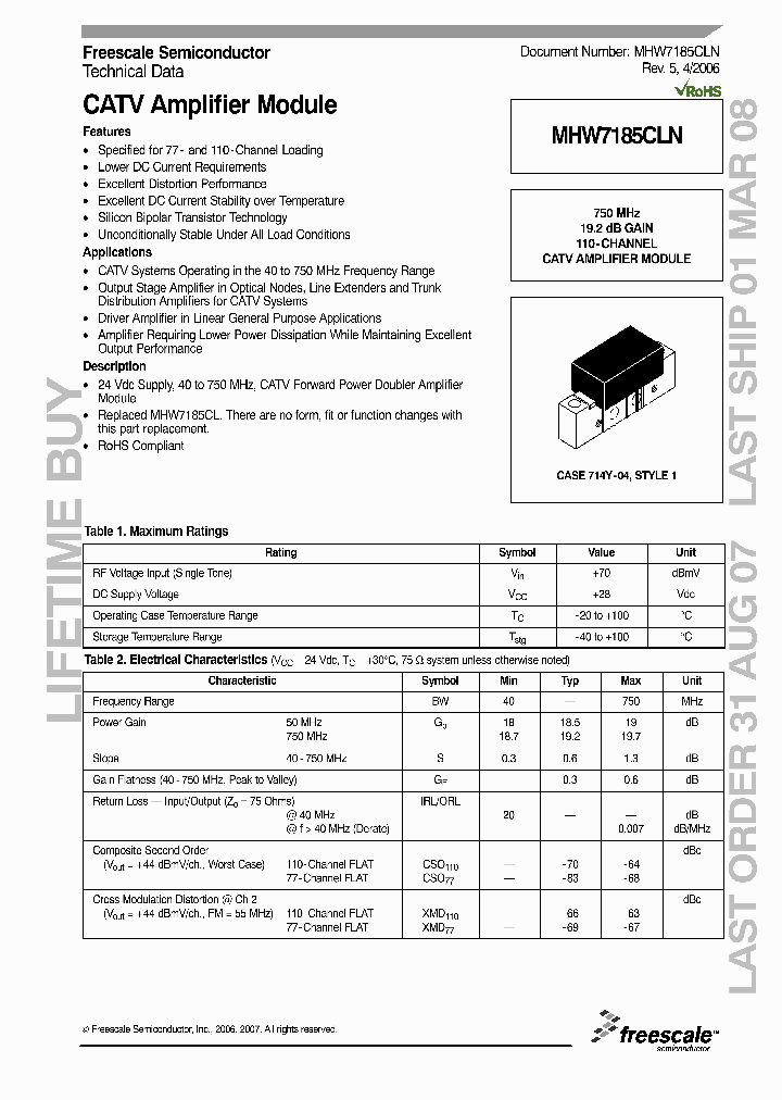 MHW7185CLN_1119391.PDF Datasheet