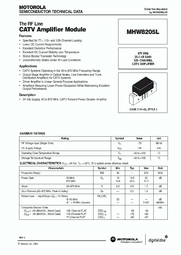 MHW8205L_1067373.PDF Datasheet