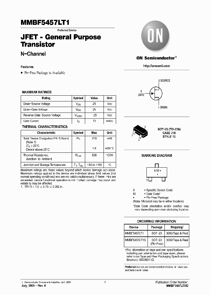 MMBF5457LT1G_1149958.PDF Datasheet