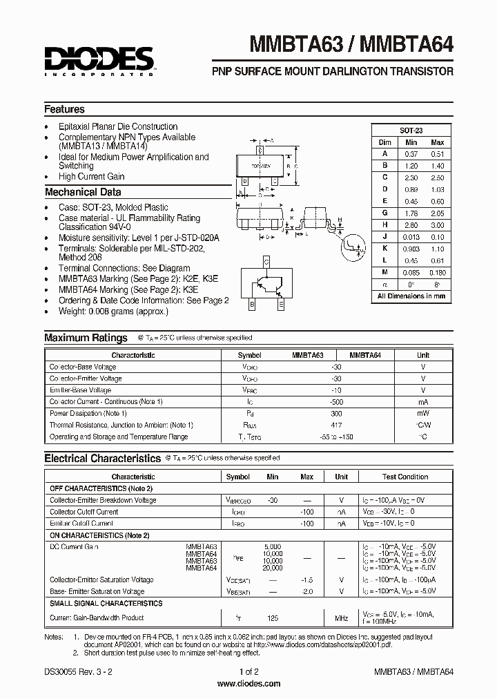 MMBTA64-7_1281466.PDF Datasheet