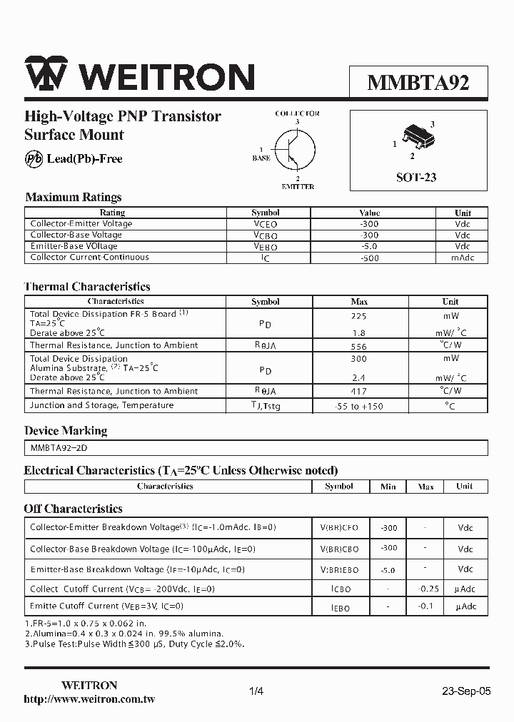 MMBTA92_1151930.PDF Datasheet