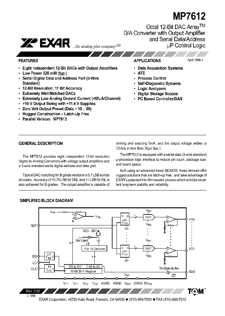 MP7612_1084272.PDF Datasheet