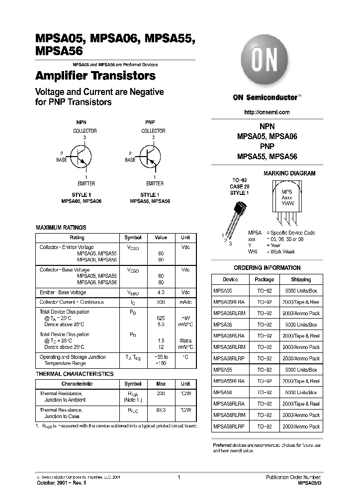 MPSA05RLRA_617624.PDF Datasheet