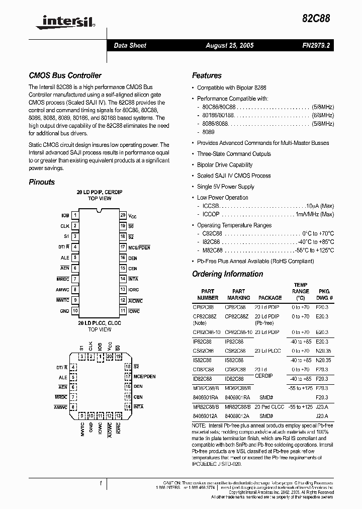 CP82C88Z_1153659.PDF Datasheet