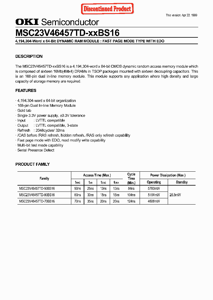 MSC23V46457TD-XXBS16_1284238.PDF Datasheet