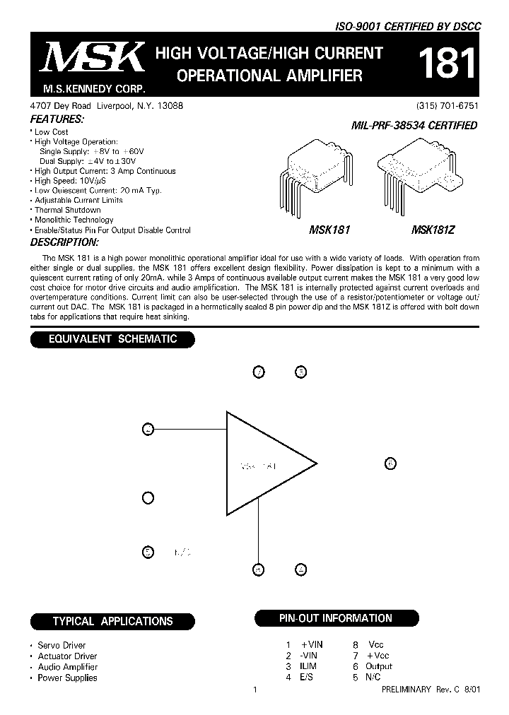 MSK181Z_1284355.PDF Datasheet