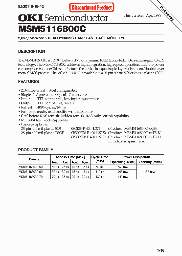 MSM5116800C_1170346.PDF Datasheet