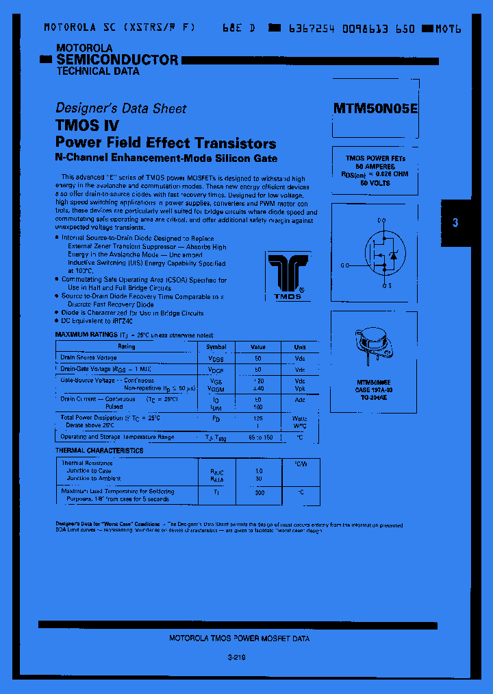 MTM50N05E_1285776.PDF Datasheet