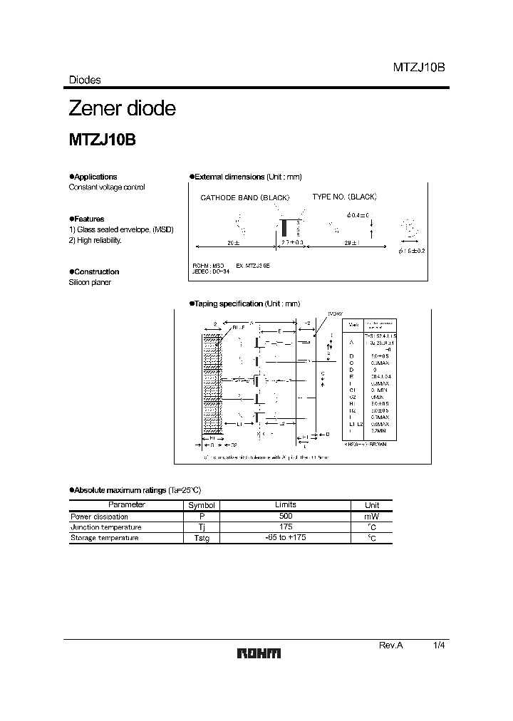 MTZJ91B_1286012.PDF Datasheet