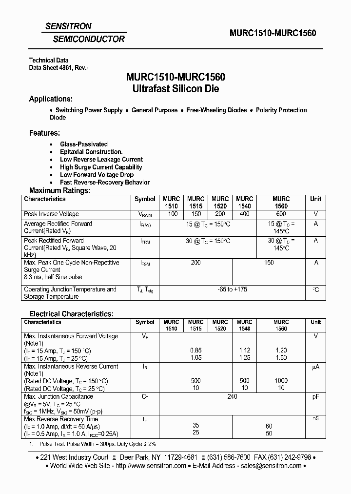 MURC1510_1090072.PDF Datasheet