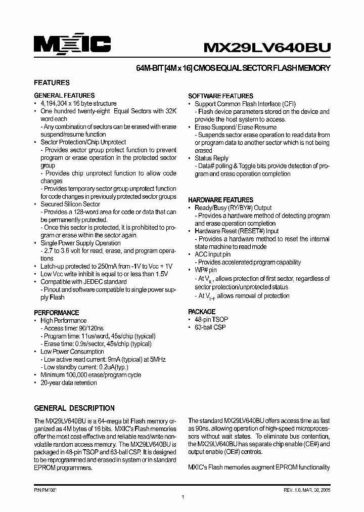 MX29LV640BUXBI-90G_1286717.PDF Datasheet