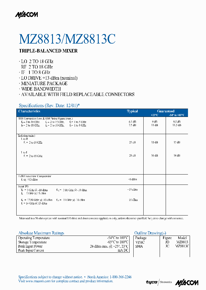 MZ8813C_1287010.PDF Datasheet