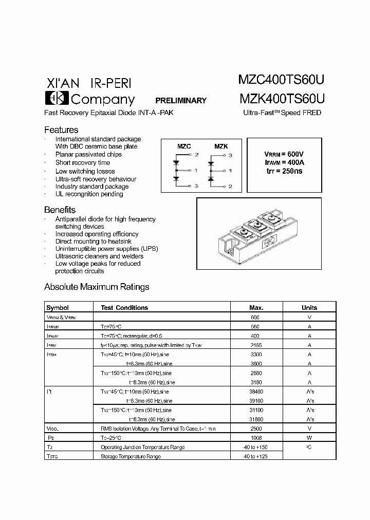 MZK400TS60U_1287018.PDF Datasheet