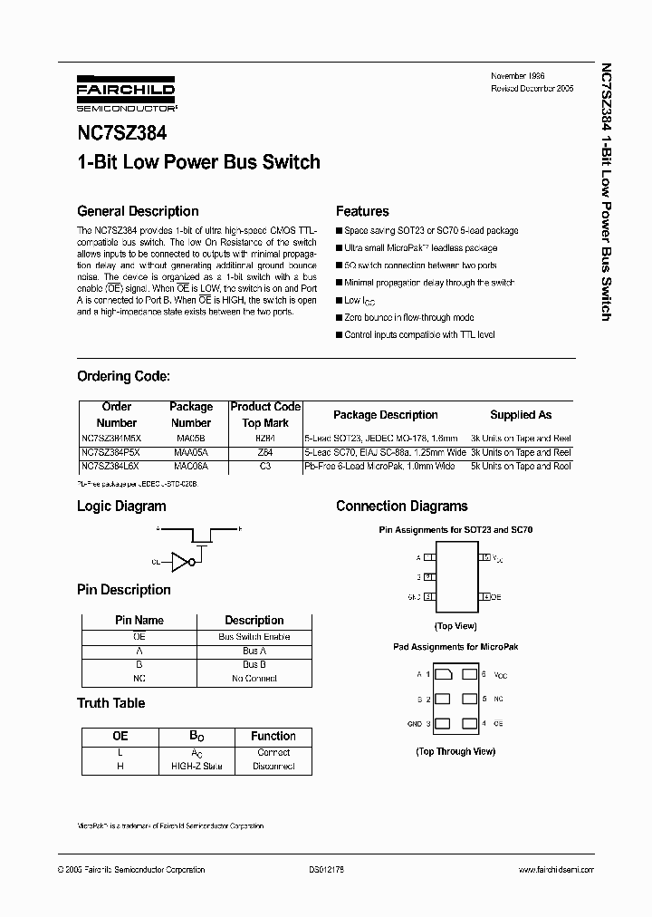 NC7SZ38405_1287607.PDF Datasheet